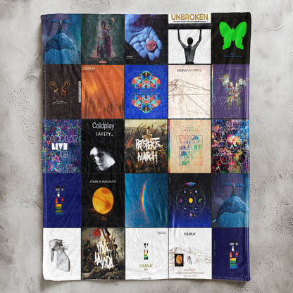Coldplay Sherpa Blanket – A Colorful, Dreamlike Tribute for True Fans