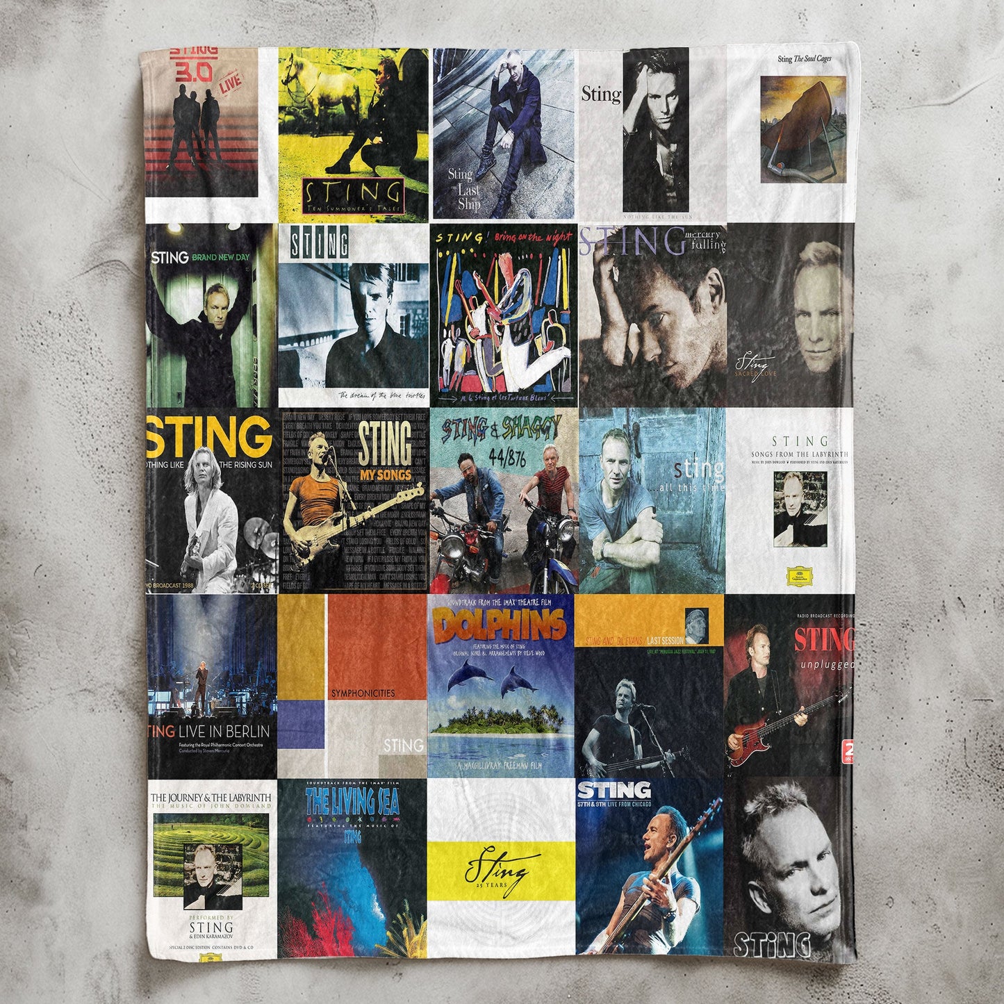 Sting Sherpa Blanket – Timeless Elegance Wrapped in Iconic Album Art