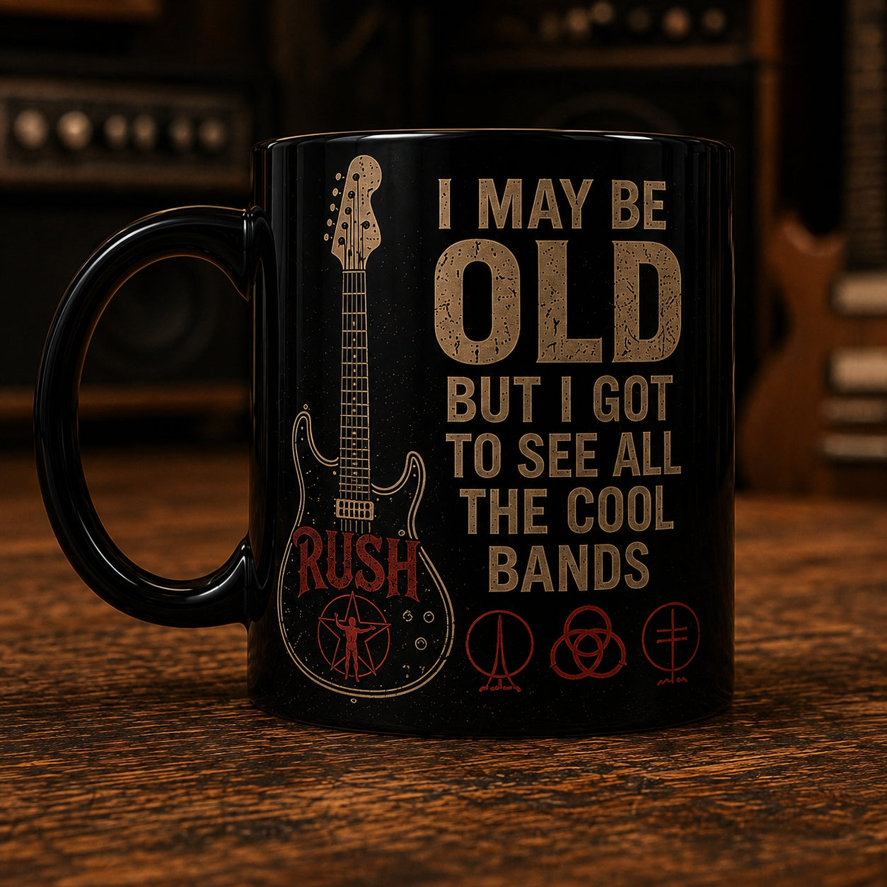 Rush Band Ceramic Mug – Vintage 2112 Starman Progressive Rock Coffee Cup