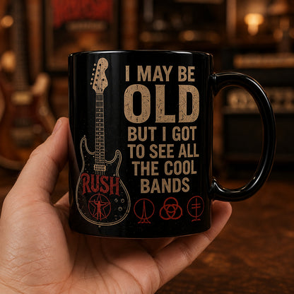 Rush Band Ceramic Mug – Vintage 2112 Starman Progressive Rock Coffee Cup