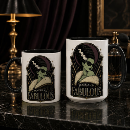 Bride of Frankenstein Mug – Frankly, I'm Fabulous Spooky Ceramic Coffee Cup (Copy)