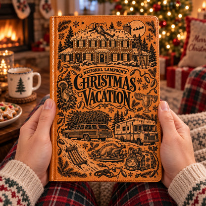 National Lampoon's Christmas Vacation Vegan Leather Notebook – Classic Holiday Movie Journal & Diary