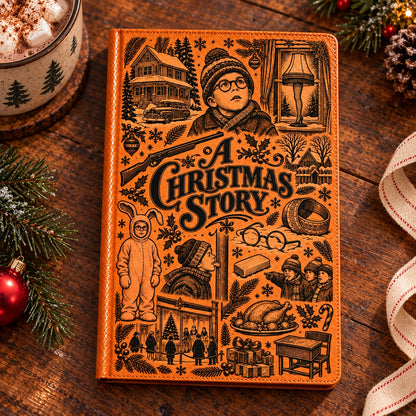 A Christmas Story Vintage Vegan Leather Notebook – Ralphie Parker A Christmas Story Keepsake Journal