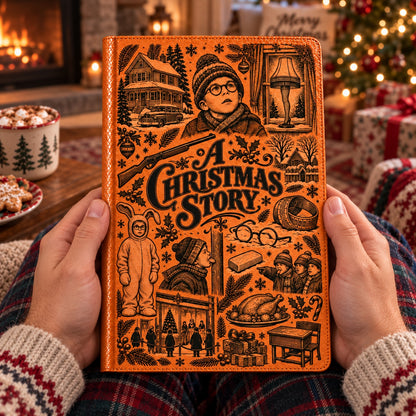 A Christmas Story Vintage Vegan Leather Notebook – Ralphie Parker A Christmas Story Keepsake Journal