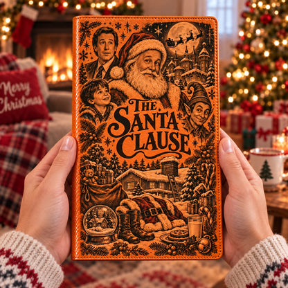 The Santa Clause Vintage Vegan Leather Notebook – Classic Christmas Movie Journal & Diary