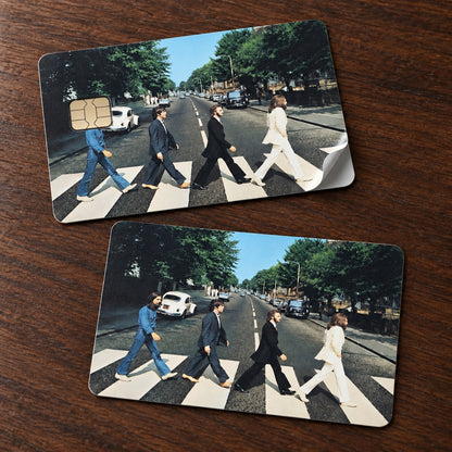 The Beatles Abbey Road Debit & Credit Card Skin – Retro Vinyl Rock Band Card Sticker