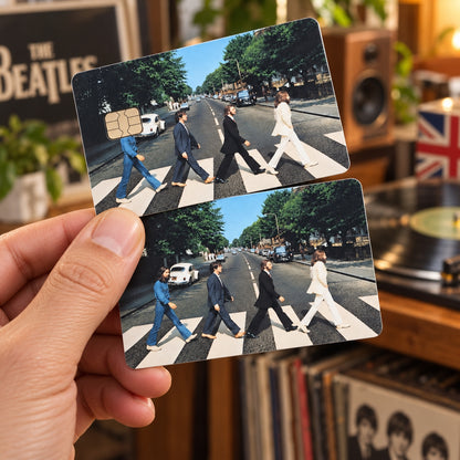 The Beatles Abbey Road Debit & Credit Card Skin – Retro Vinyl Rock Band Card Sticker