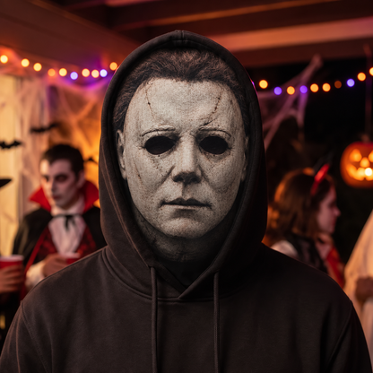 Michael Myers Halloween Headwear, Horror Face Mask Hood, Scary Slasher Costume Accessory, Halloween Horror Fan Gift