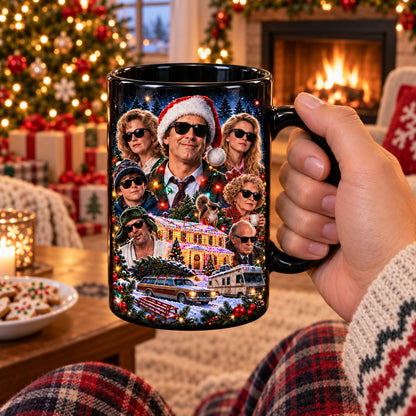 National Lampoon's Christmas Vacation Coffee Mug – Clark Griswold & Family Sunglasses Ceramic Cup