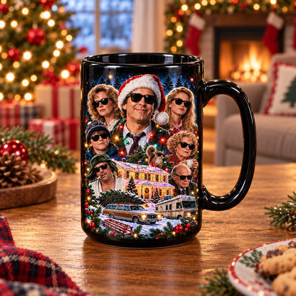 National Lampoon's Christmas Vacation Coffee Mug – Clark Griswold & Family Sunglasses Ceramic Cup
