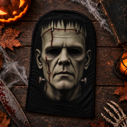 Frankenstein Horror Headwear, Classic Monster Halloween Hood, Gothic Creature Face Cover, Horror Fan Costume Gift