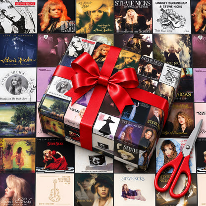 Stevie Nicks Album Covers Wrapping Paper Roll - Fleetwood Mac Legend Gift Wrap for Holidays & Birthdays
