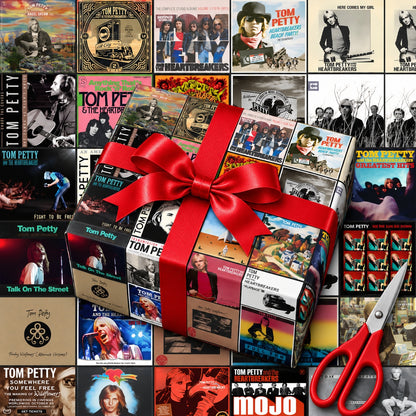 Tom Petty and The Heartbreakers Album Covers Wrapping Paper Roll - Classic Heartland Rock Gift Wrap for Holidays & Birthdays