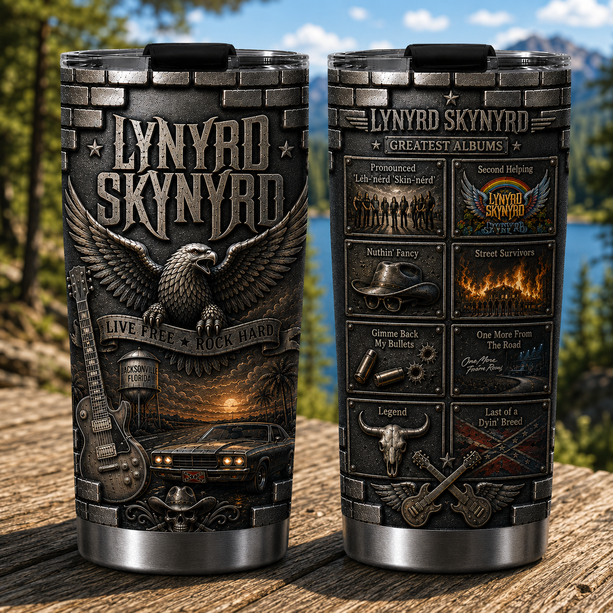 Lynyrd Skynyrd 3D Printed Tumbler - Double Wall Vacuum Insulated Tumbler