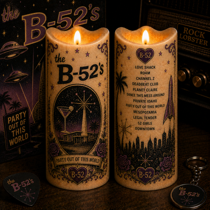 Thalía Flameless LED Candle, La Reina del Pop Latino LED Candle, Latin Pop Music Gift, Battery Operated Memorial Candle, Thalía Fan Home Decor