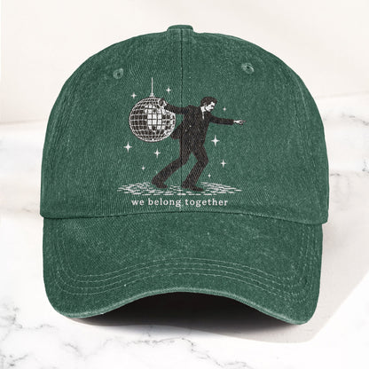 Harry Styles Dancing Under Disco Ball We Belong Together Denim Cap – Retro Vintage Dad Cap Gift For Dad (With Box)