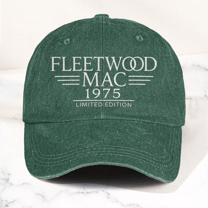 Fleetwood Mac Band Logo Est 1975 Denim Cap – Vintage Dad Cap Gift For Dad (With Box)