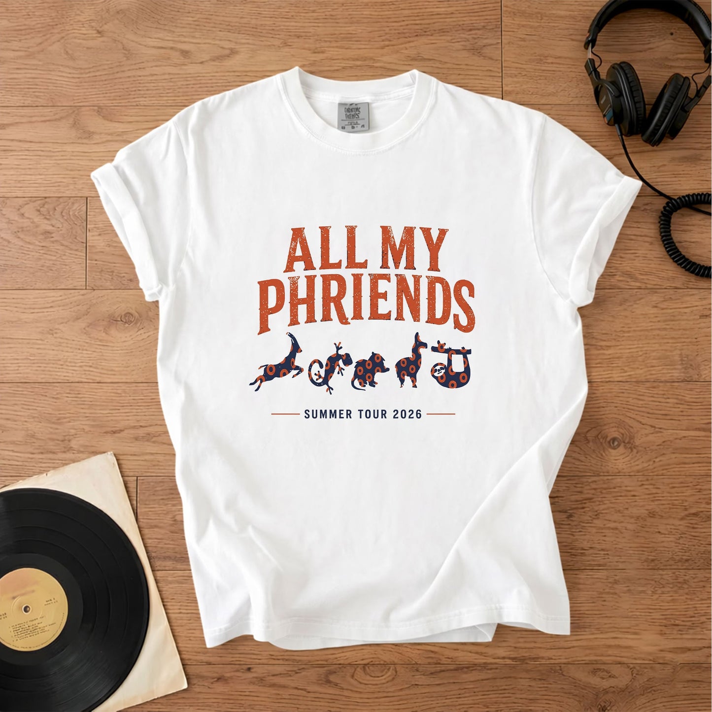 All My Phriends Phish Summer Tour 2026 T-Shirt – Retro Rock Music Phish Bands Merch Tee