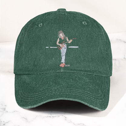 Eddie Van Halen Denim Cap – Van Halen Tribute Merch Dad Hat (With Box)