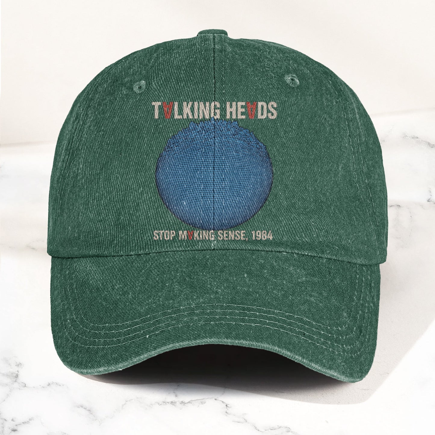 Talking Heads Stop Making Sense 1984 Graphic Denim Cap – Retro Rock Music Fan Cap (With Box)