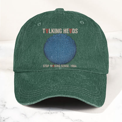 Talking Heads Stop Making Sense 1984 Graphic Denim Cap – Retro Rock Music Fan Cap (With Box)