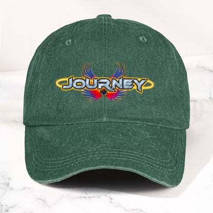 Journey Denim Dad Cap – Legendary Rock Band Logo Design ( With BOX)