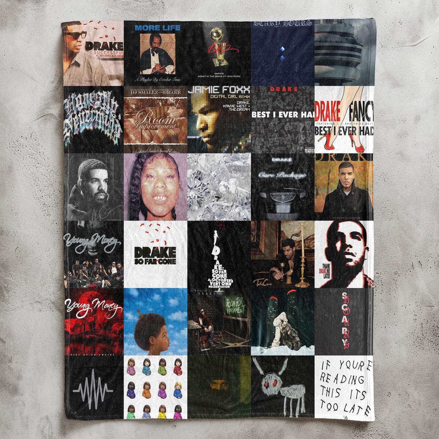 Drake Sherpa Blanket – A Luxe Tribute to Every Era of an Icon