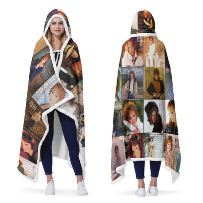 Reba McEntire Album Art Wearable Hooded Blanket – Country Music Fan Gift