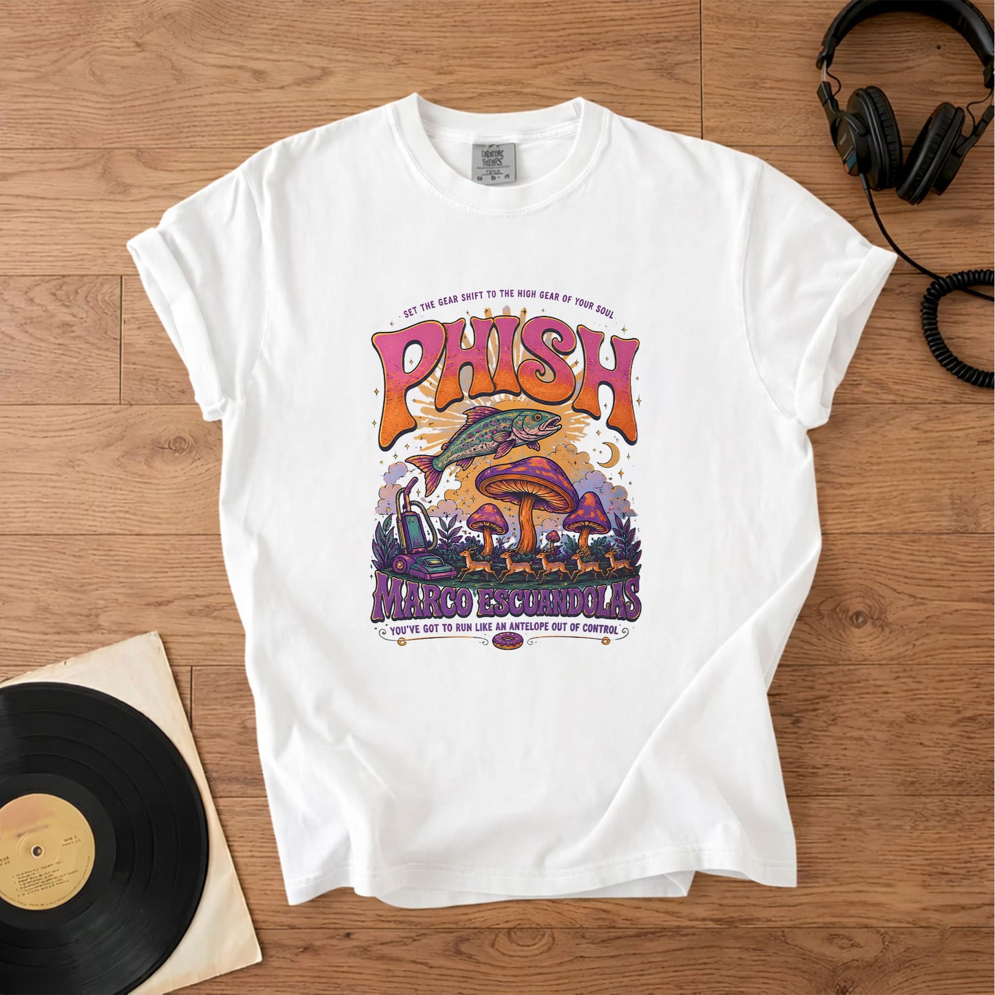 Phish Marco Escuandolas T-Shirt – Retro Rock Music Phish Bands Merch Tee
