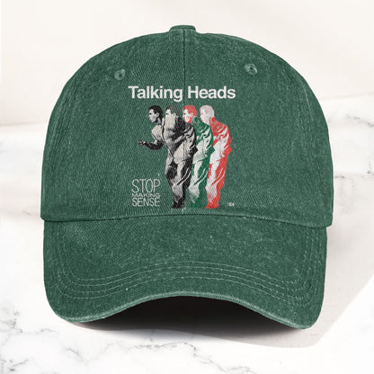 Talking Heads Stop Making Sense 84 Graphic Denim Cap – Retro Rock Music Fan Cap (With Box)