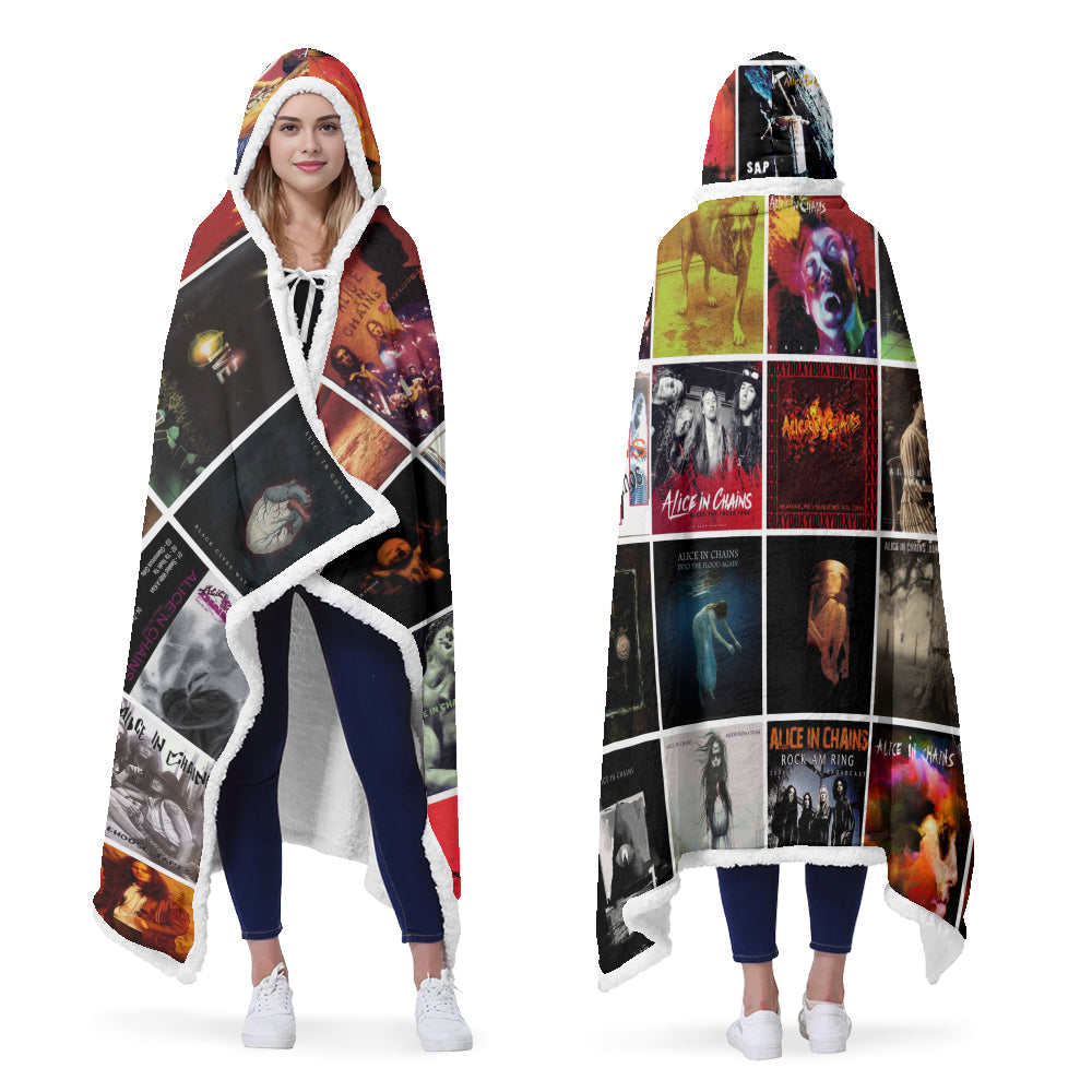 Alice in Chains Wearable Hooded Blanket – Grunge Darkness You Can Wear