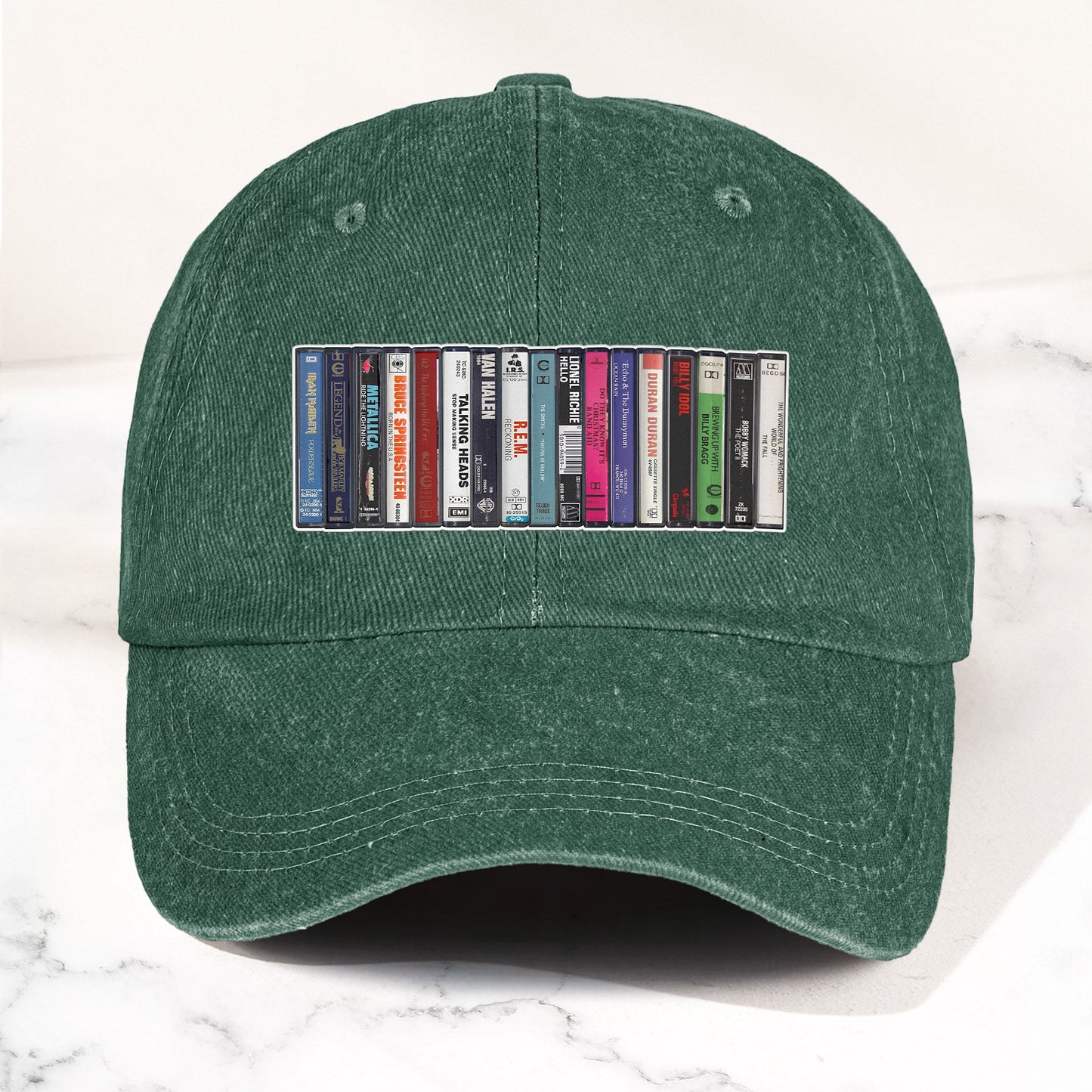 1984 Cassette Tape Collection Denim Dad Cap – Retro Music Mixtape Aesthetic Hat (With BOX)