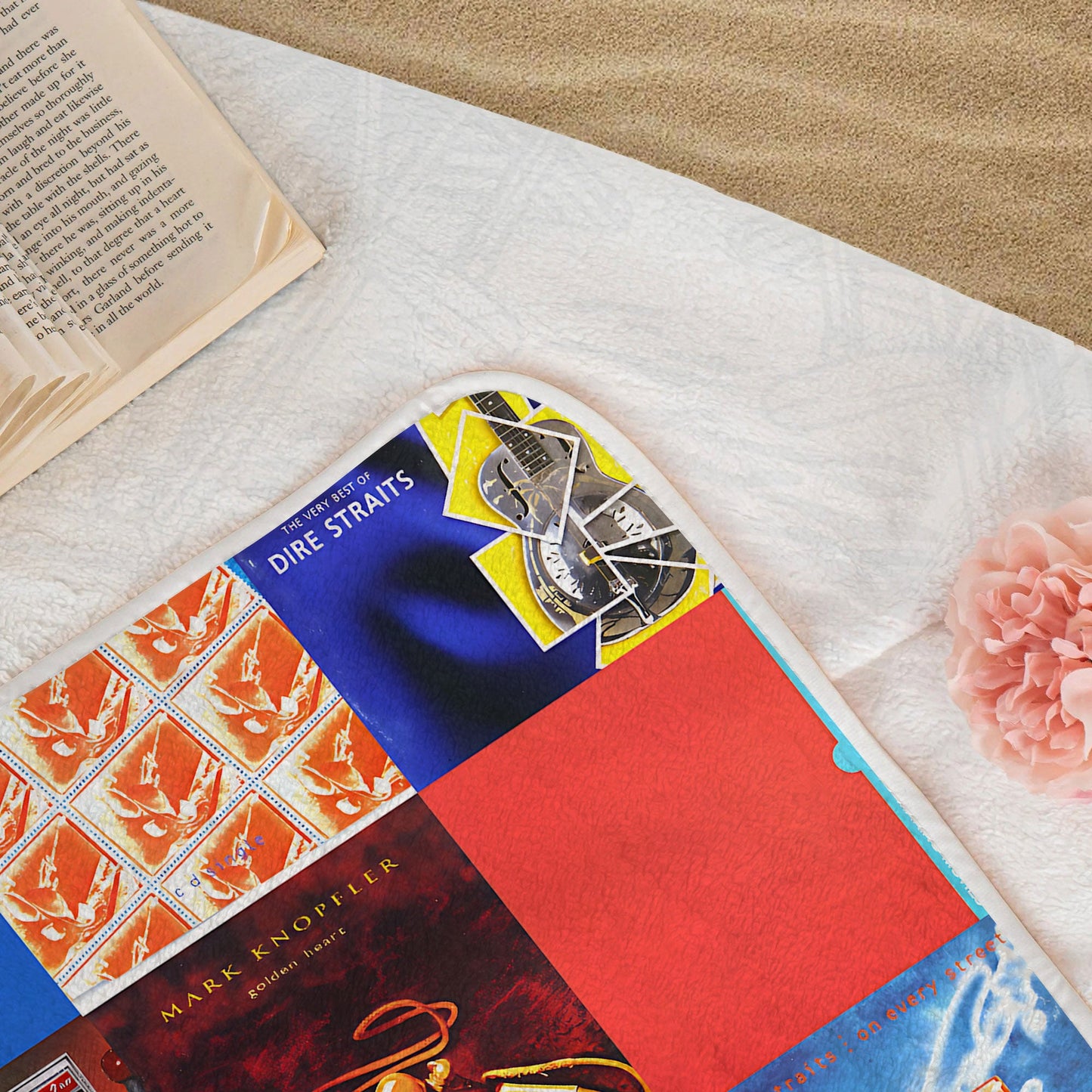 Dire Straits Beach Towel – Album Cover Collage Classic Rock Towel