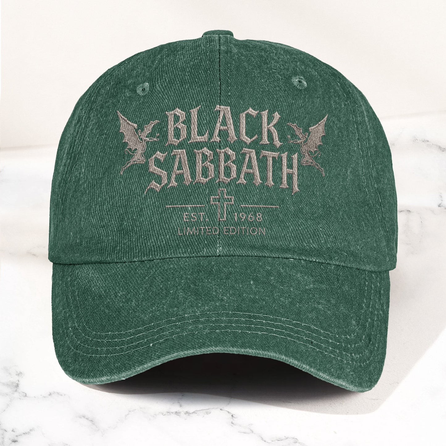 Black Sabbath 1968 Est Denim Cap – Vintage Dad Cap Gift For Dad (With Box)