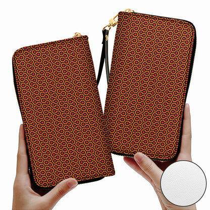 Overlook Hex Pattern Leather Wallet – Inspired by The Shining Carpet