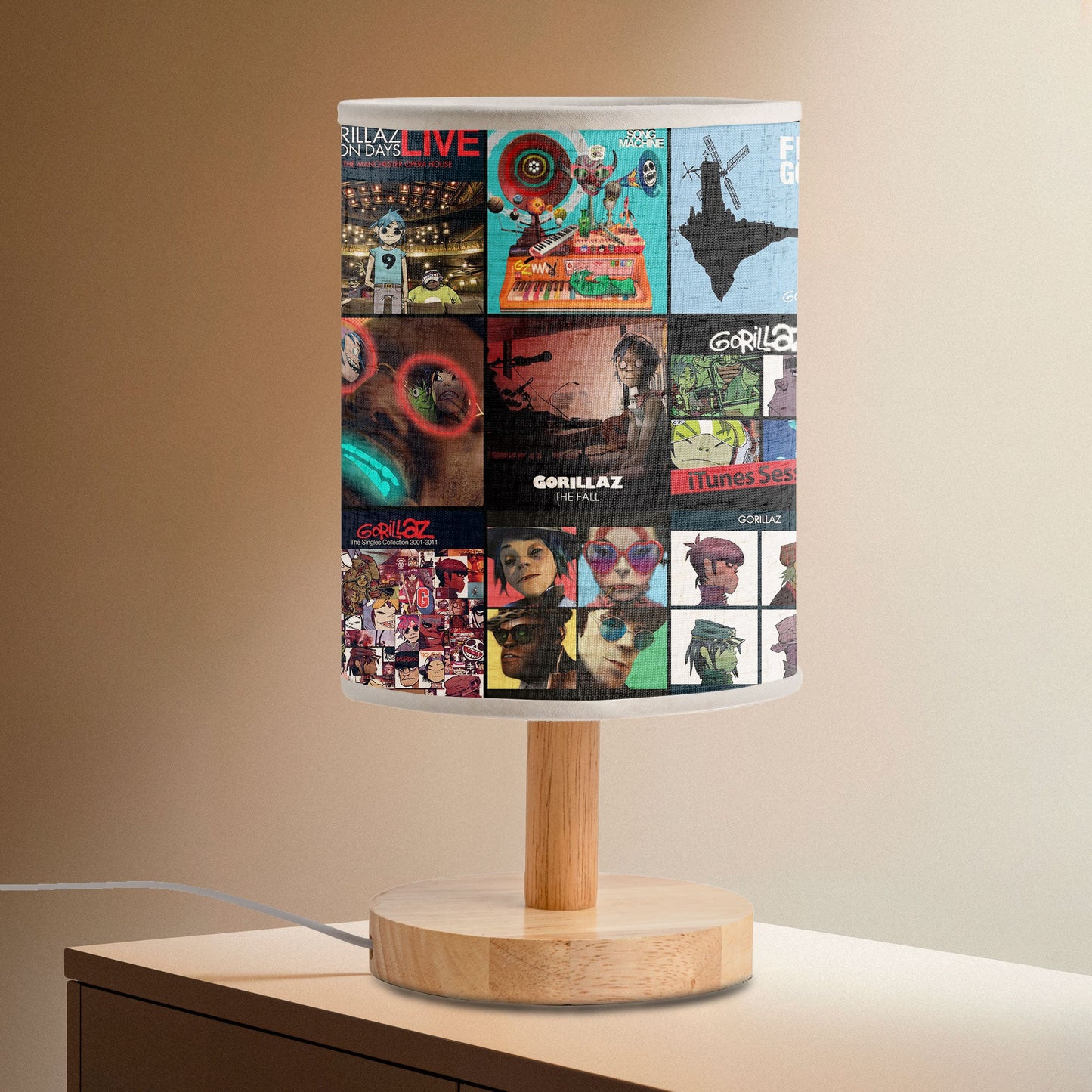 Gorillaz Fabric Lamp – Virtual Band Vibes
