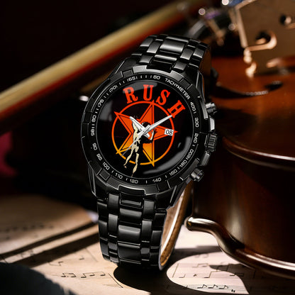 Rush Starman Classic Rock Luxury Watch – Stainless Steel Band Music Fan Gift