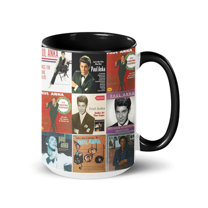 Paul Anka Accent Mug – Golden-Era Classics Album Collage Gift