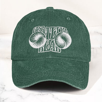 Grateful Dead Psychedelic Rock Music Merch Denim Cap – Retro Vintage Dad Cap Gift For Dad (With Box)