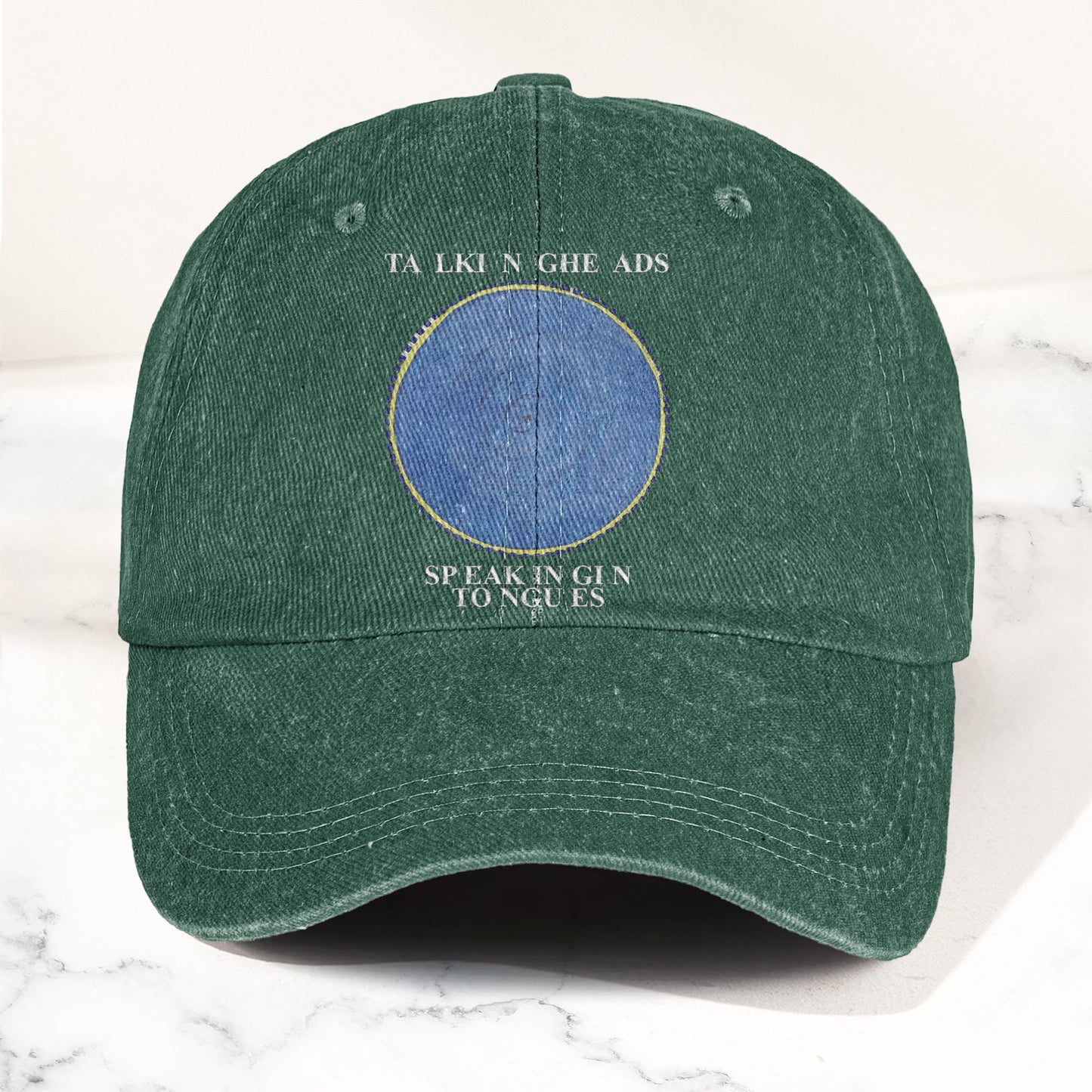 Talking Heads Speaking in Tongues Denim Cap – Retro Music Fan Concert Cap Gift For Dad Father's Day (With Box)