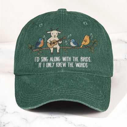 Billy Strings Gild the Lily Lyrics Goat Acoustic Guitar Cosmic Bluegrass Vintage Denim Cap – Retro Vintage Dad Cap Gift For Dad (With Box)