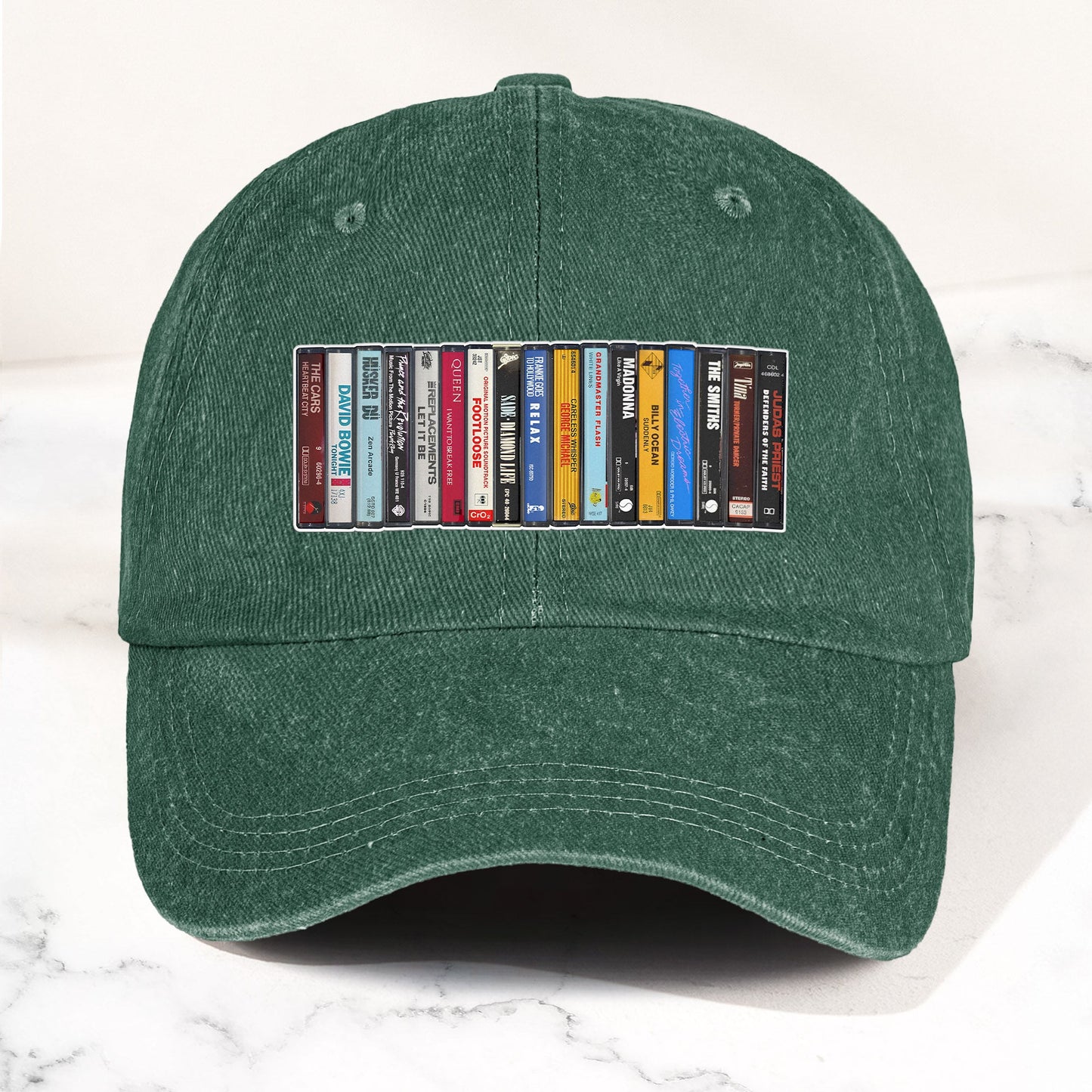 The Beatles Denim Dad Cap – Cassette Album Collection Design ( With BOX)