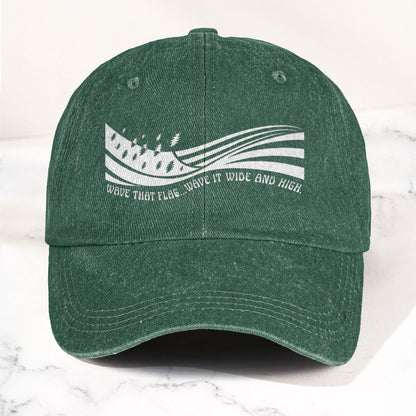 Grateful Dead Wave That Flag US Blues Denim Cap – Retro Vintage Dad Cap Gift For Dad (With Box)