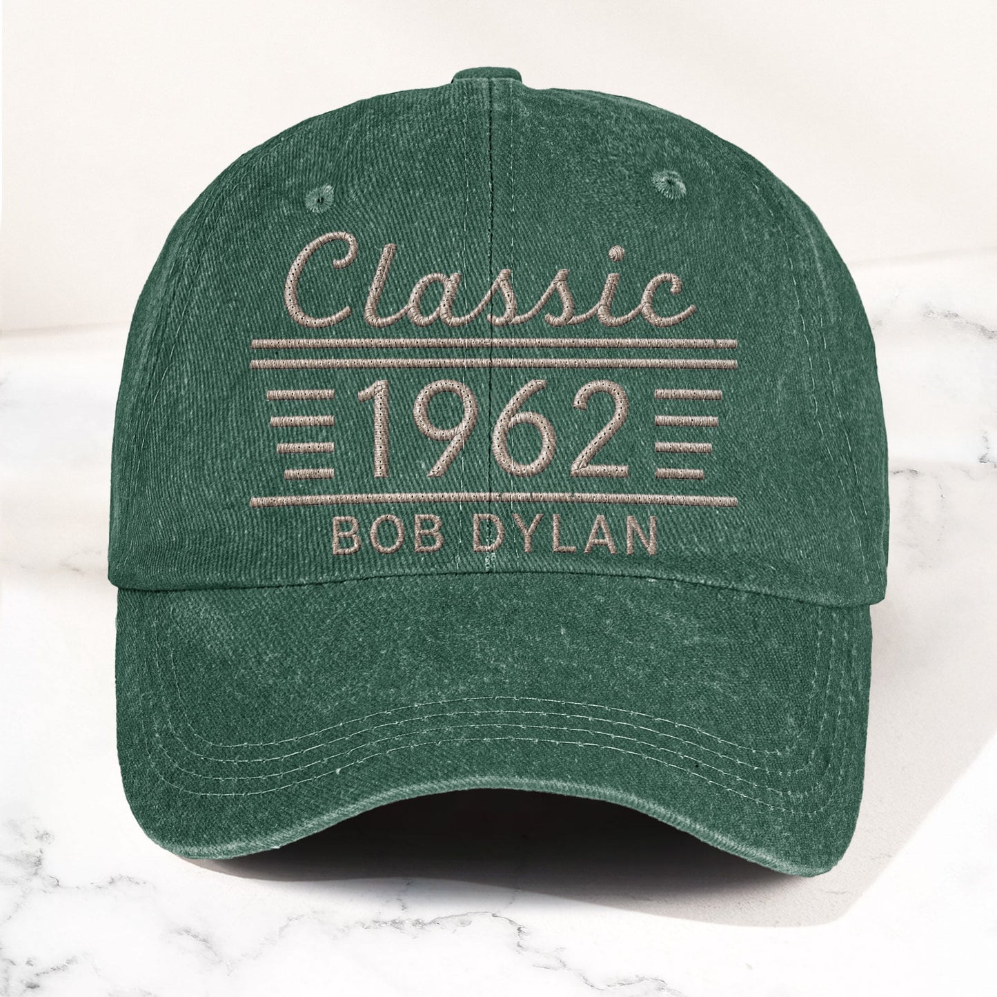 Bob Dylan Classic 1962 Est Folk Rock Music Merch Denim Cap – Retro Vintage Dad Cap Gift For Dad (With Box)