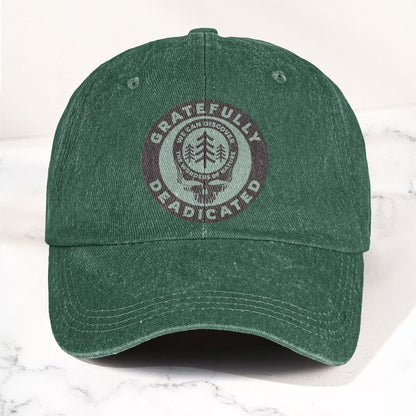 Gratefully Deadicated Denim Cap – Retro Grateful Dead Tribute Merch Hat Gift For Dad (With Box)