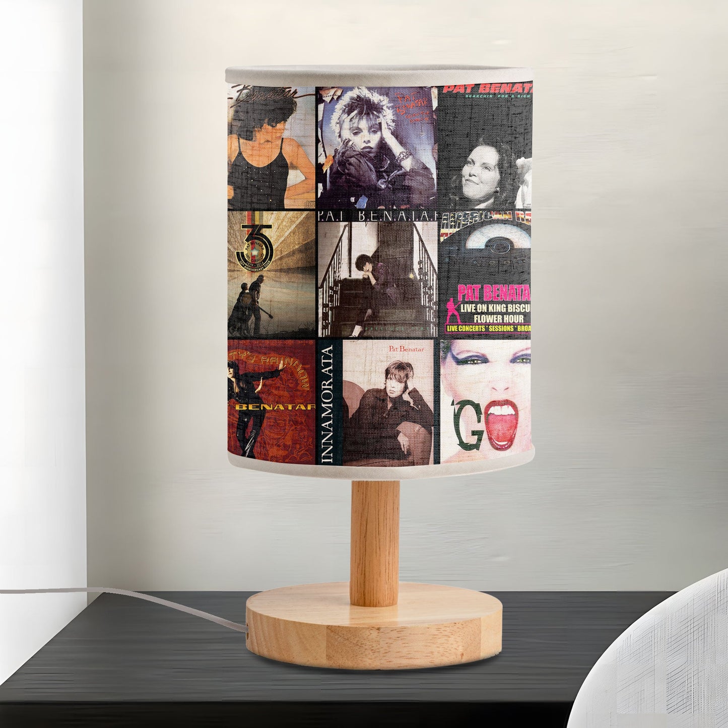Pat Benatar Albums Fabric Lamp – Light of Rock ’n’ Roll Passion