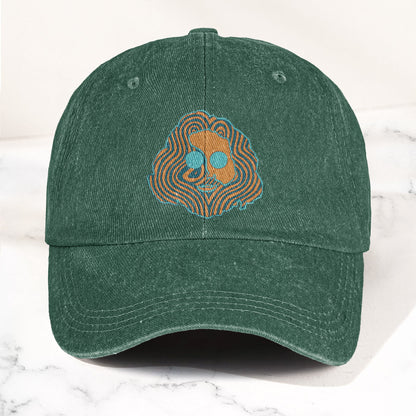 Grateful Dead Jerry Garcia Face Denim Cap – Vintage Music Grateful Dead Merch Gift for Dad (With Box)