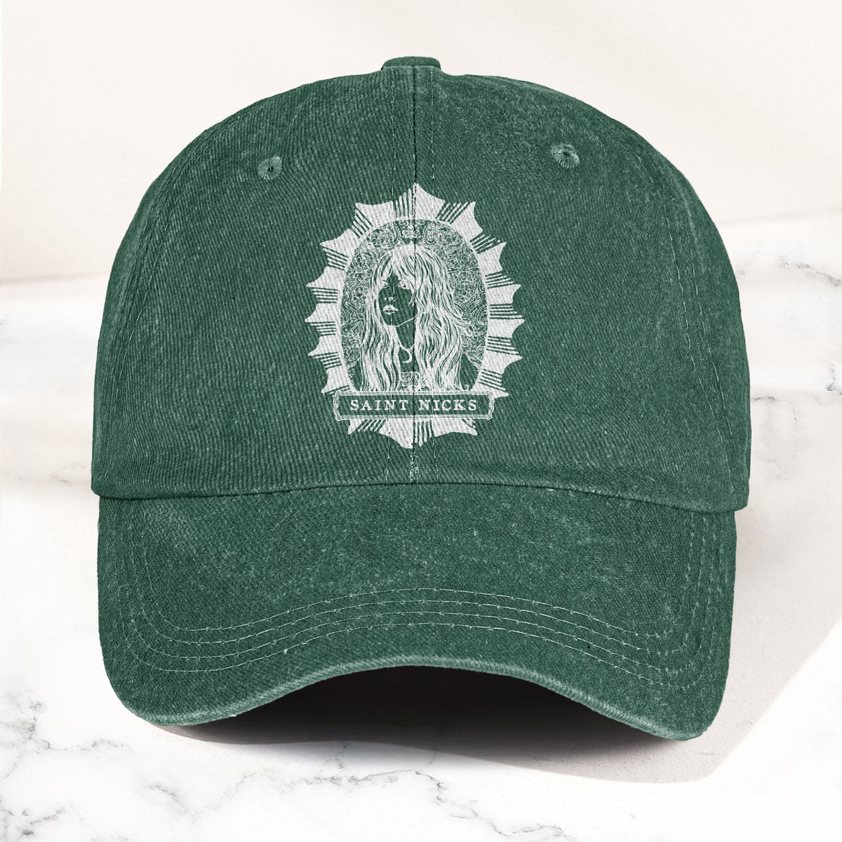 Saint Nicks Stevie Nicks Vintage Denim Cap – Retro Music Band Cap Gift For Dad (With Box)