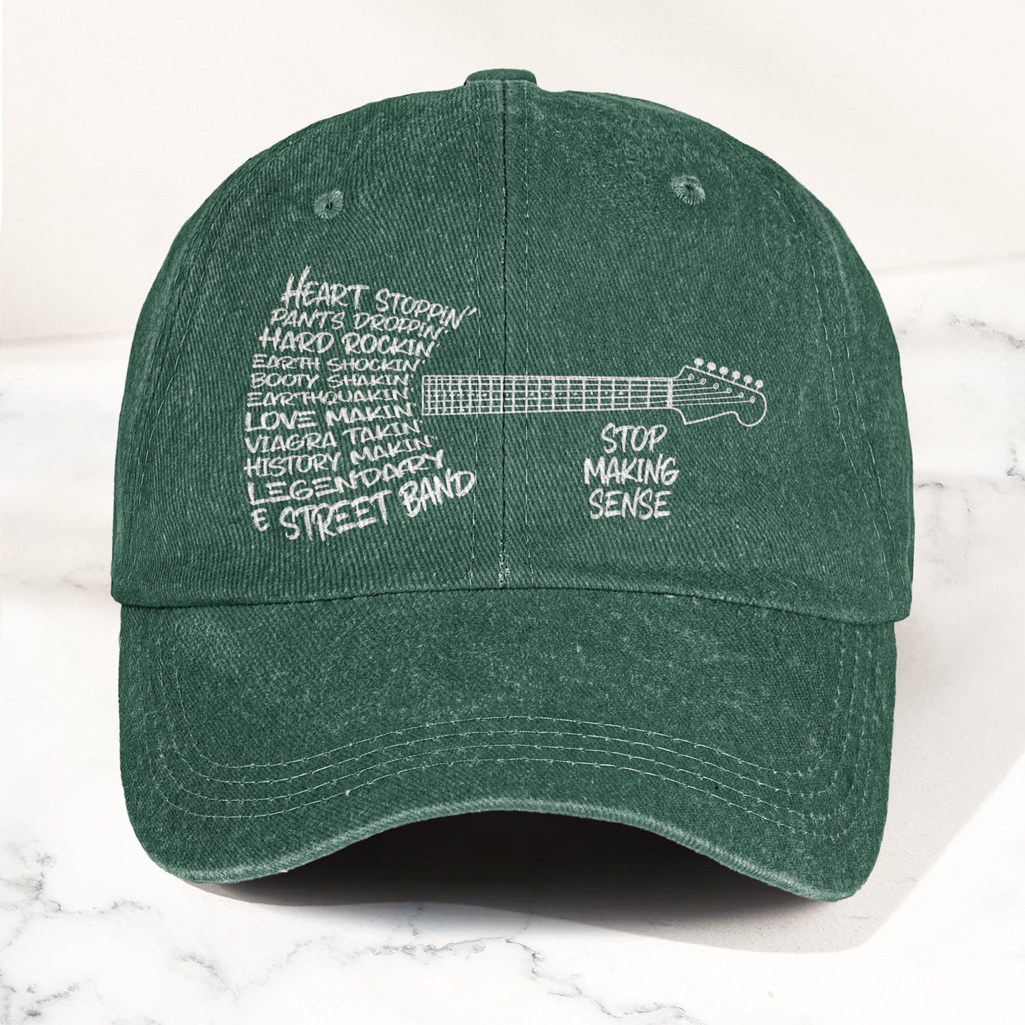 Bruce Springsteen & The E Street Band Denim Cap – Retro Rock Music Fan Cap Gift For Dad (With Box)