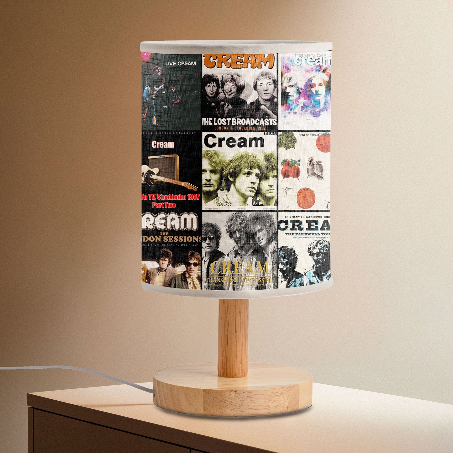 Cream Album Art Table Lamp – Classic Rock Decorative Light
